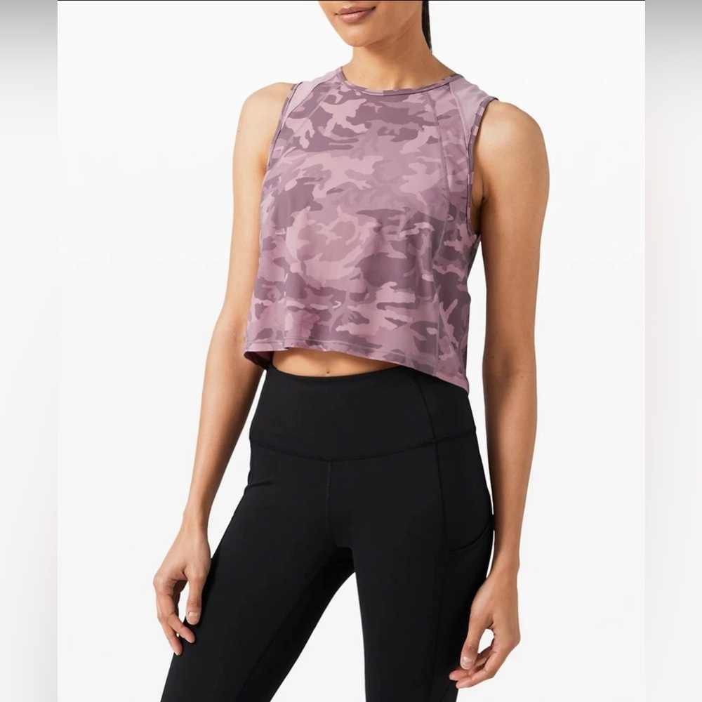 Lululemon Ahletica Camo Sculpt Tank